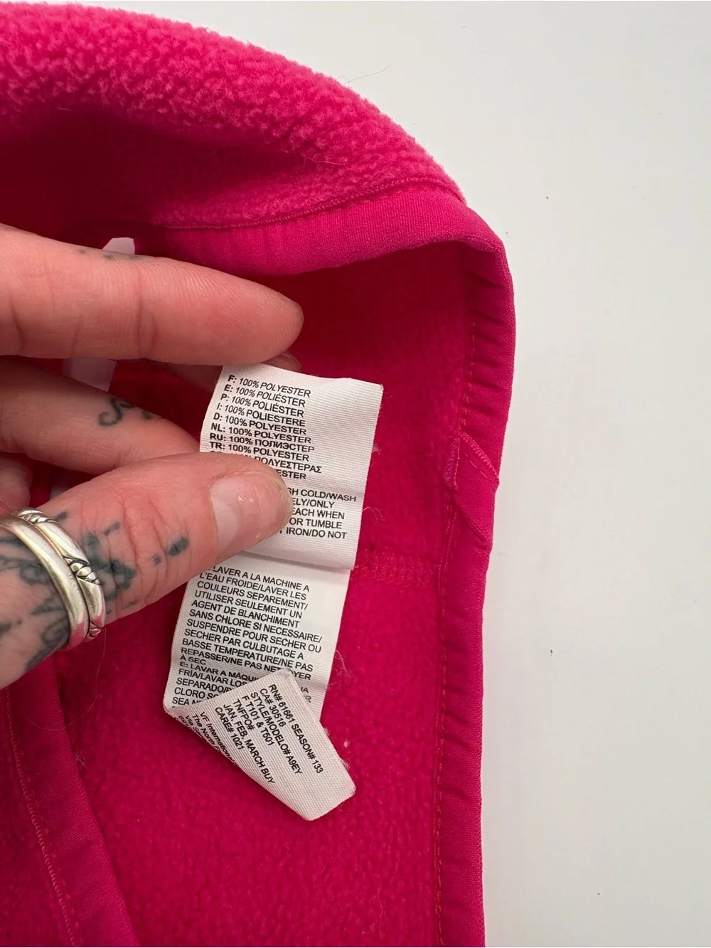 Pink North Face Head Warmer